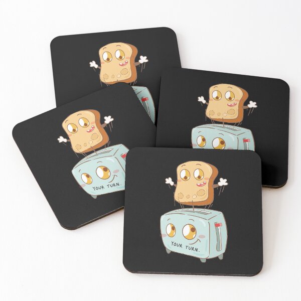 Item preview, Your Turn Funny Toast & Toaster Cartoon designed and sold by YOYOCollection.