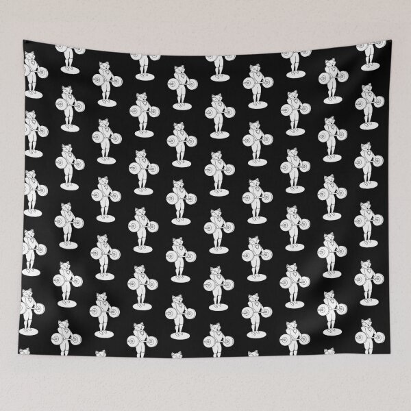 Item preview, Crossfit fox with a barbell during the pull designed and sold by TrueType.