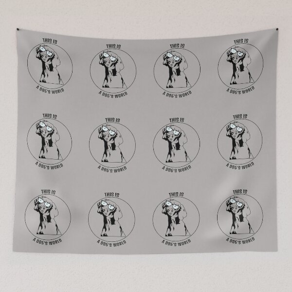 Item preview, This is a dog's world designed and sold by HobbiesAndFun.