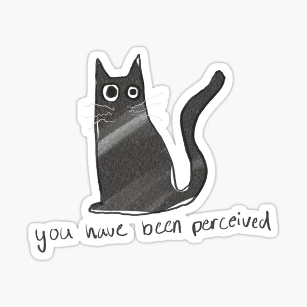 omnipotent cat Sticker