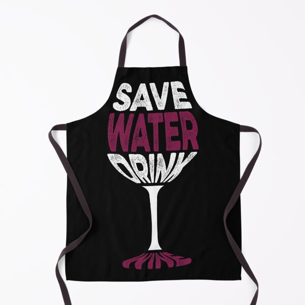 Item preview, Save Water Drink Wine Dark designed and sold by SNKV-Creations.