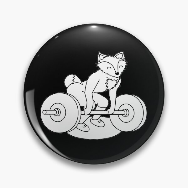 Item preview, Crossfit fox with a barbell at the deadlift designed and sold by TrueType.