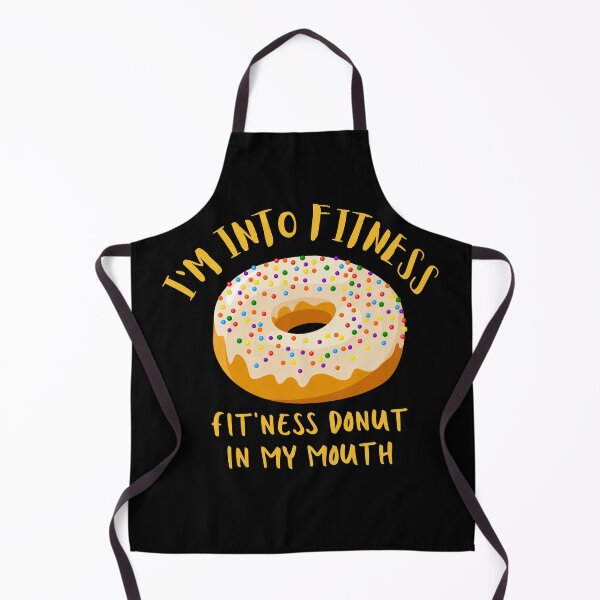 Item preview, I'm Into Fitness. Fitness This Donut In My Mouth. Illustration. Donut Color Text. designed and sold by JellyBeenzz.
