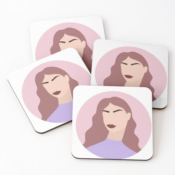 Item preview, Bold Modern Female Portrait of Woman with Pink Hair designed and sold by Illustratebynat.
