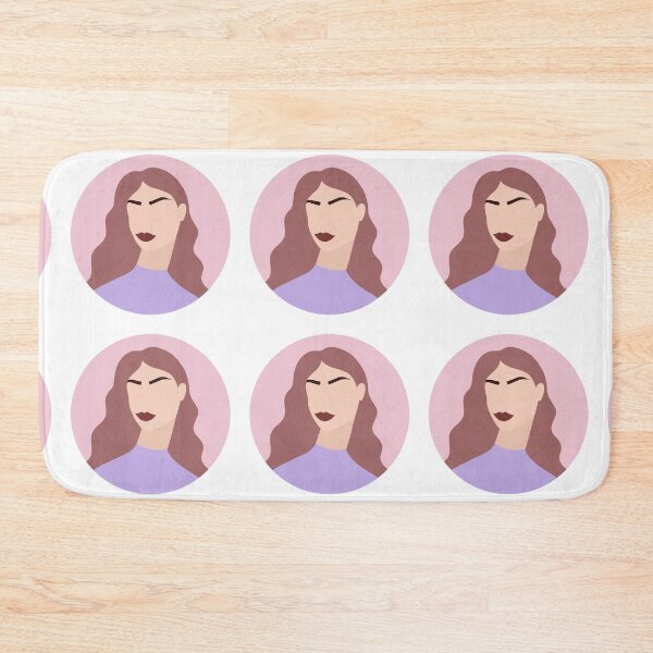 Item preview, Bold Modern Female Portrait of Woman with Pink Hair designed and sold by Illustratebynat.