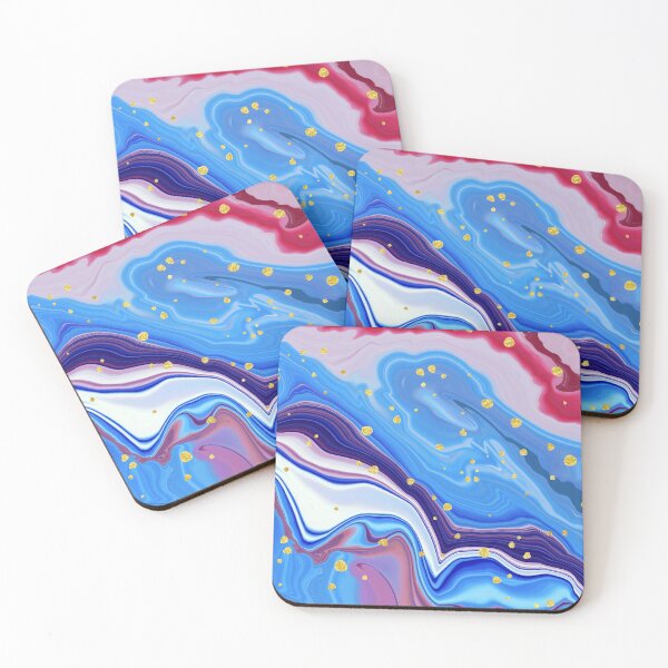 Item preview, Gold Blue Pink Marble designed and sold by ZaydounStark.