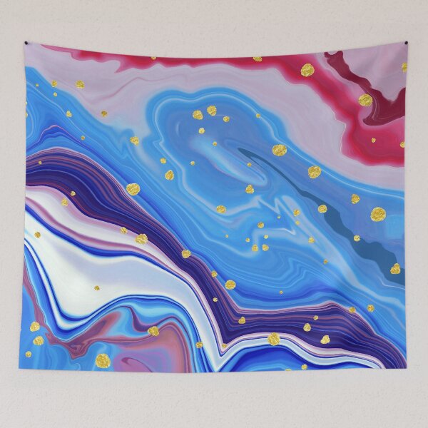 Item preview, Gold Blue Pink Marble designed and sold by ZaydounStark.