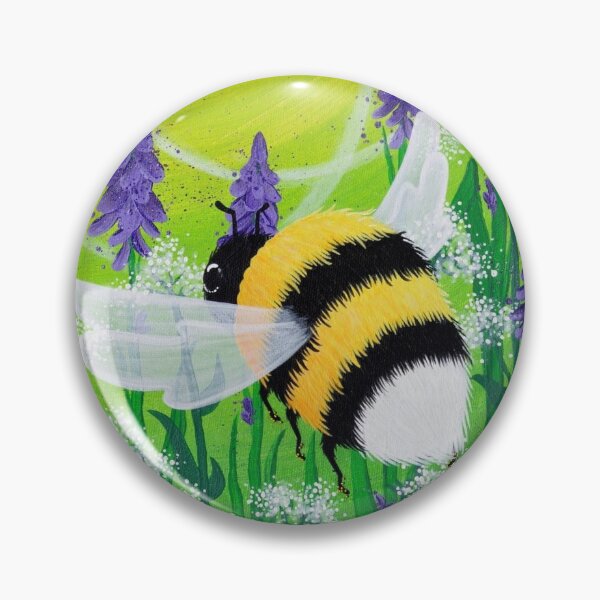 Item preview, Bumblebee on a meadow of flowers designed and sold by Bellainfinitum.