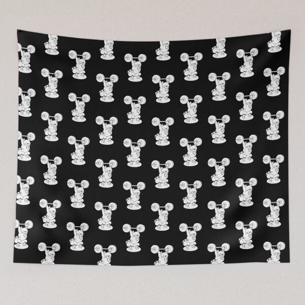 Item preview, Crossfit cat with a barbell during a squat snatch designed and sold by TrueType.