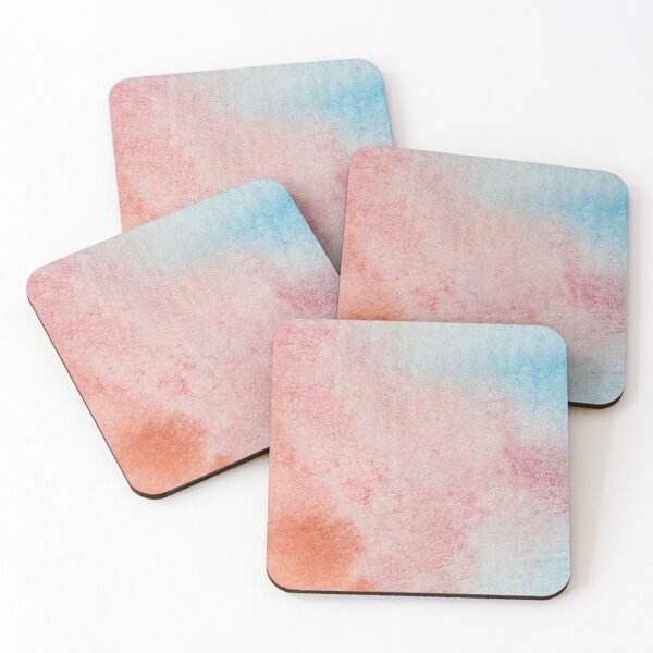 Item preview, Abstract Watercolor Effect Blue & Peach designed and sold by fahadabu.