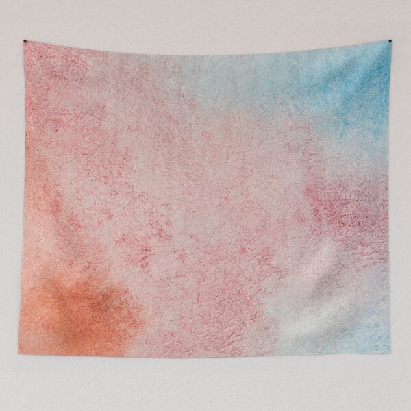 Item preview, Abstract Watercolor Effect Blue & Peach designed and sold by fahadabu.