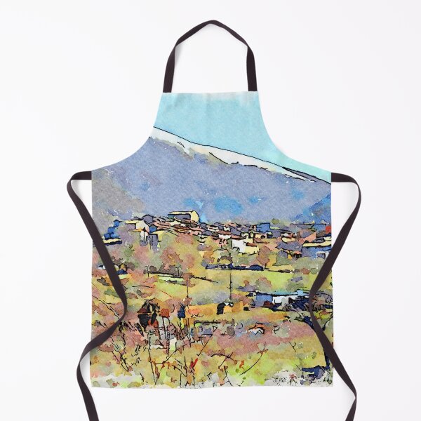 Item preview, Camerata Nuova: landscape with village and mountains designed and sold by Giuseppe Cocco.
