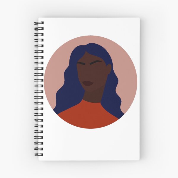 Item preview, Bold Modern Portrait of Black Woman with Blue Hair designed and sold by Illustratebynat.