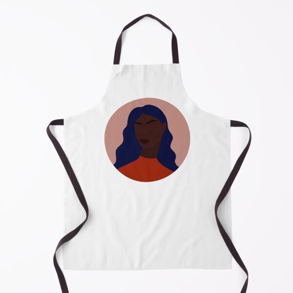 Item preview, Bold Modern Portrait of Black Woman with Blue Hair designed and sold by Illustratebynat.