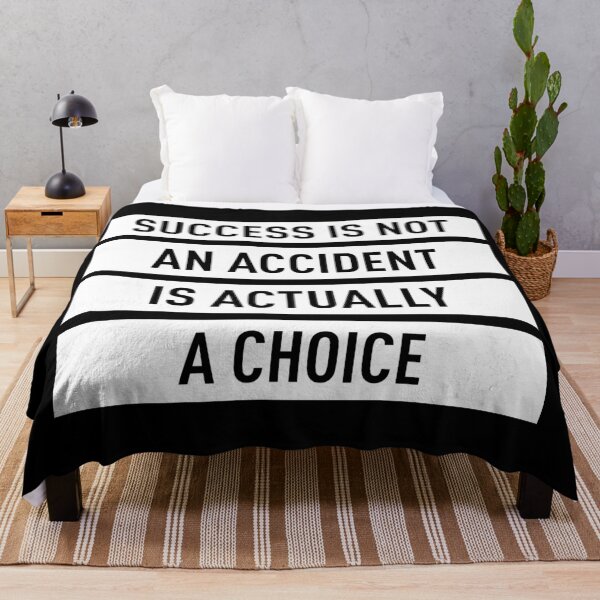 Item preview, Sucess Is Not An Accident Is Actually A Choice (White) designed and sold by FilipeFerreira.