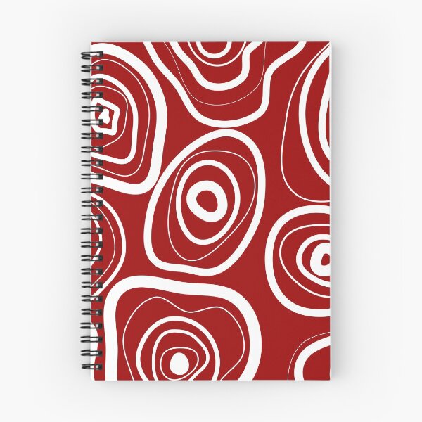 Item preview, Red and white swirls designed and sold by baixu.
