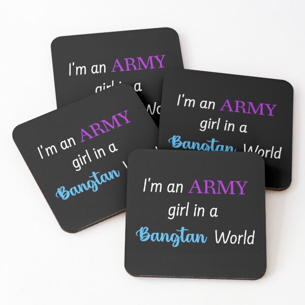 Item preview, im an army girl in a bangtan world, funny BTS army white designed and sold by mikrocosmox.