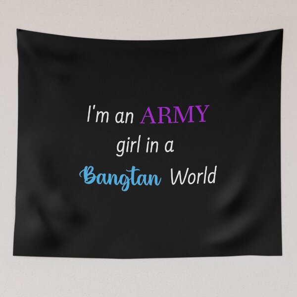 Item preview, im an army girl in a bangtan world, funny BTS army white  designed and sold by mikrocosmox.