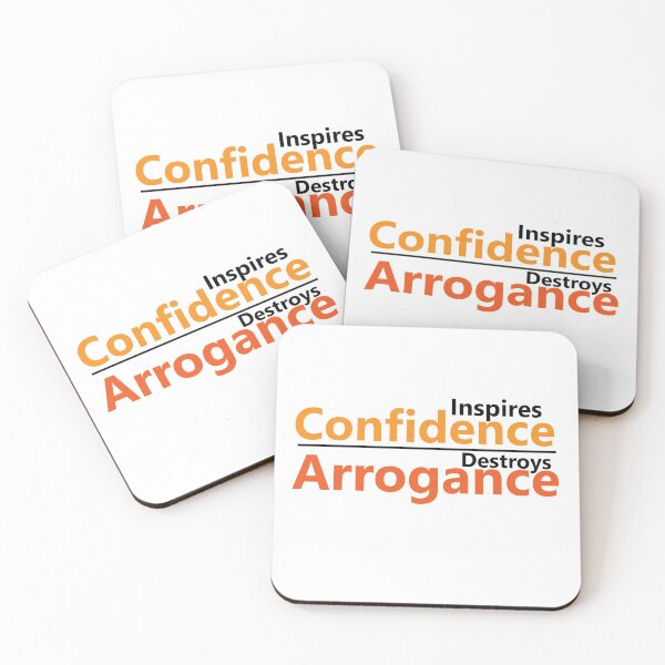 Item preview, confidence inspires arrogance destroys inspirational  desgn designed and sold by Fariashamshad.