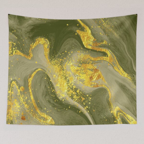 Item preview, Green Marble Gold Marbling designed and sold by ZaydounStark.