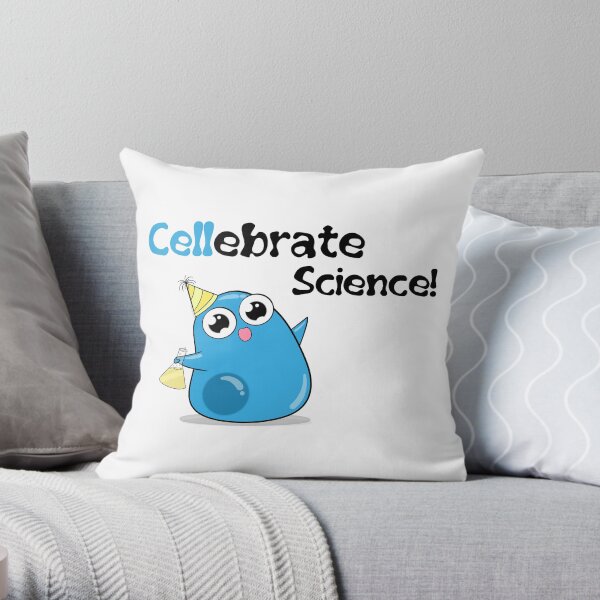Cellebrate Science! Throw Pillow