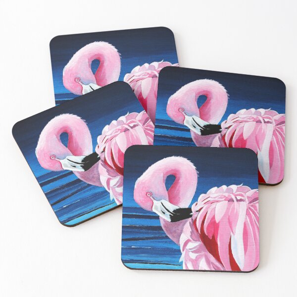 Item preview, Pink Flamingo Painting designed and sold by JulieSpriddle.