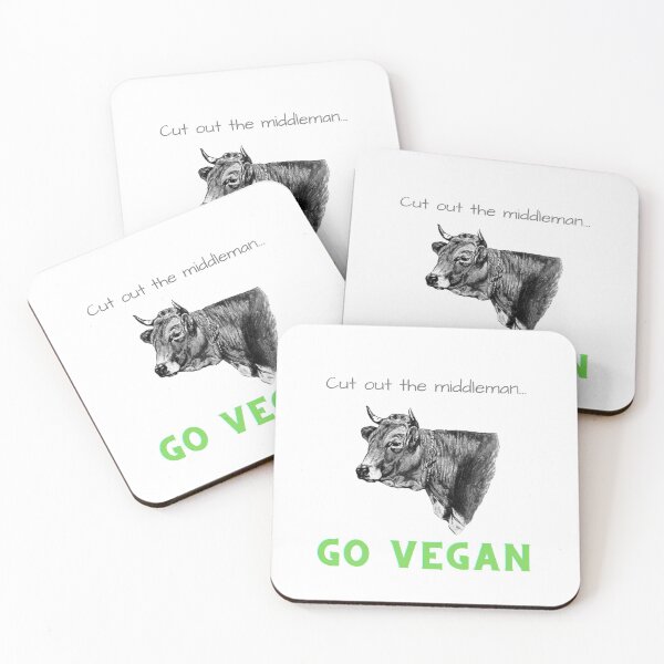 Item preview, Go vegan designed and sold by RoamingRabbit.