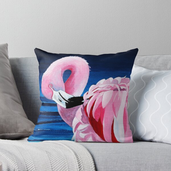 Item preview, Pink Flamingo Painting designed and sold by JulieSpriddle.