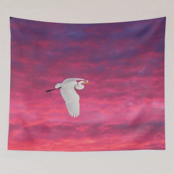 Item preview, Great White Egret at Sunset designed and sold by cherylorraine.