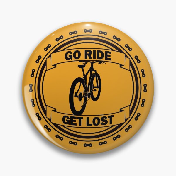 Item preview, Go Ride Get Lost Bike Chain Logo MTB Black designed and sold by RabeDesigns.