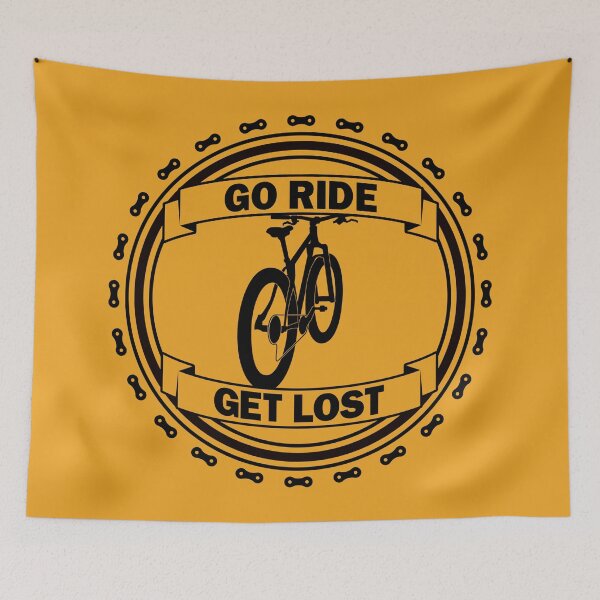Item preview, Go Ride Get Lost Bike Chain Logo MTB Black designed and sold by RabeDesigns.
