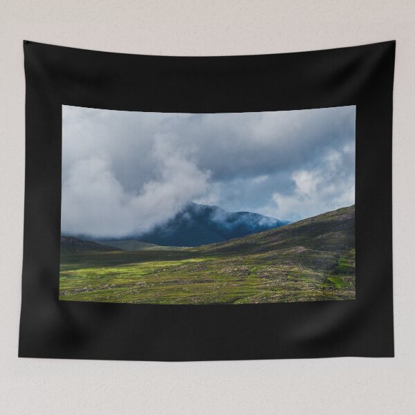 Item preview, Cloudy green mountains, amazing nature of Ireland in Killarney National Park, near the town of Killarney, County Kerry  designed and sold by AlbertMi.