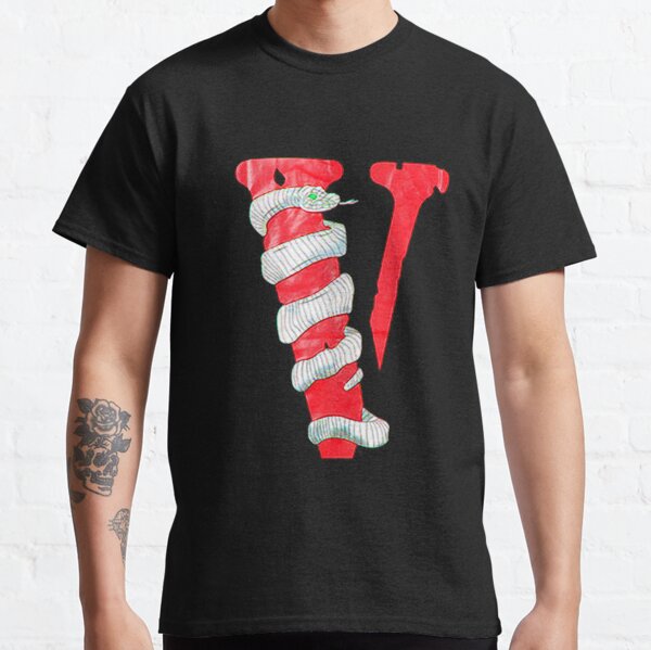 V serpent solitaire rouge T-shirt classique