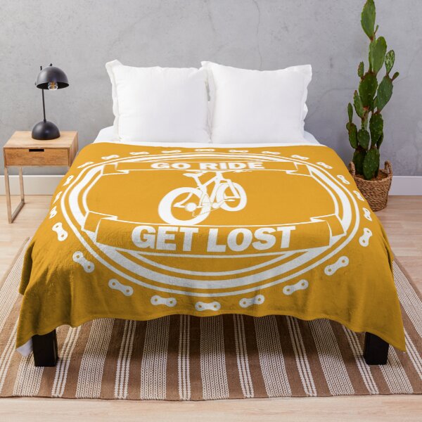 Item preview, Go Ride Get Lost Bike Chain Logo MTB White designed and sold by RabeDesigns.