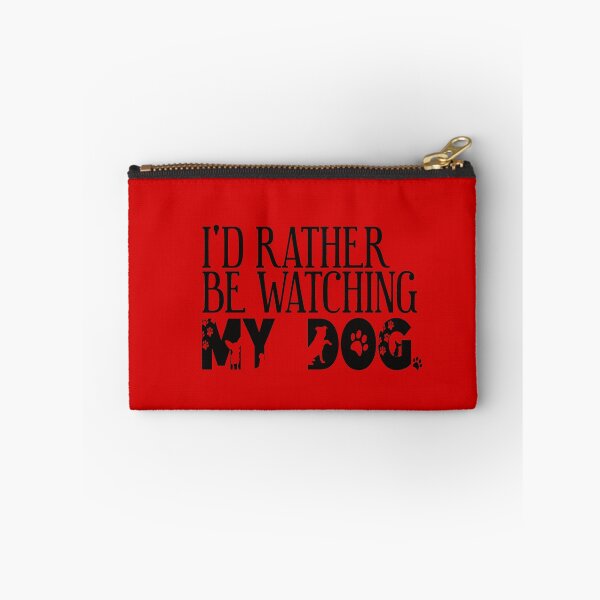 Item preview, I'd  Rather Be Watching My Dog. Dog Silhouette Black Snarky designed and sold by luvmhykdesigns.