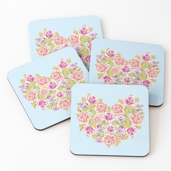 Item preview, Heart rose vintage flower pink designed and sold by Aleksandra Paranchenko.