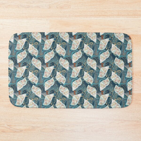 Item preview, Scattered shells on marbled background designed and sold by sueshorman.