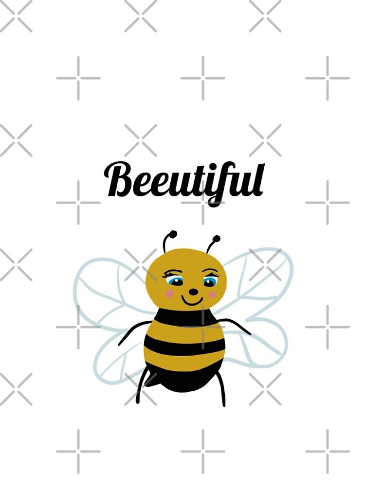 Cute Wholesome Bumble Bee with Beeutiful text | Bee gifts | Bee lover |  Gifts for children | Sticker