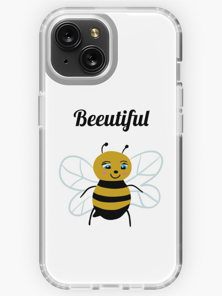 Cute Wholesome Bumble Bee with Beeutiful text | Bee gifts | Bee lover |  Gifts for children | iPhone Case