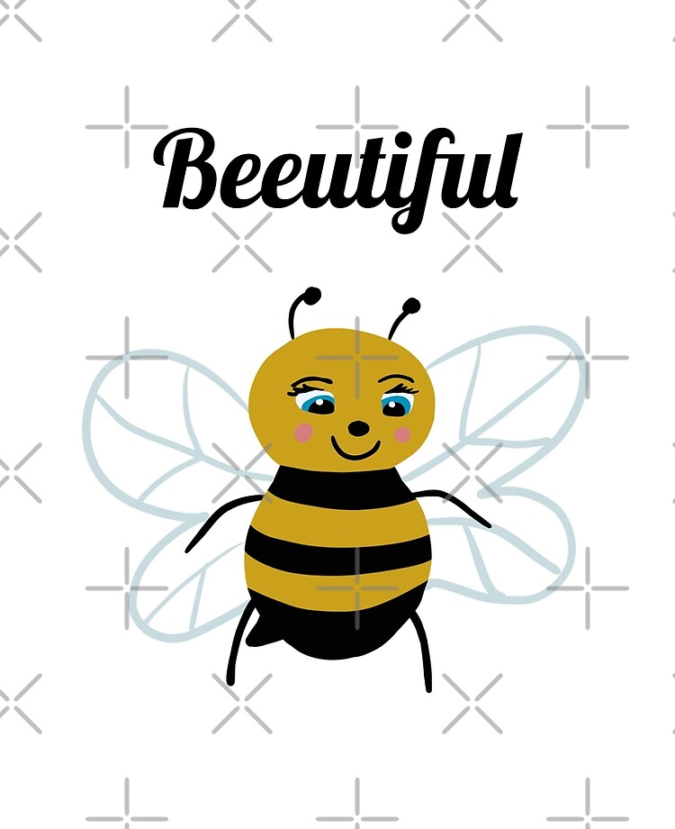 Cute Wholesome Bumble Bee with Beeutiful text | Bee gifts | Bee lover |  Gifts for children | Mouse Pad