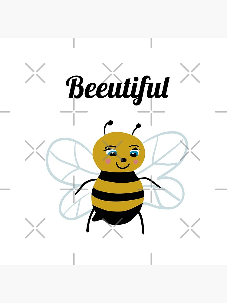 Cute Wholesome Bumble Bee with Beeutiful text, Bee gifts, Bee lover, Gifts for children  Tote Bag for Sale by LMHDesignsshop