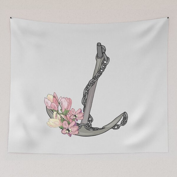 Item preview, anchor in flowers designed and sold by Anastasiia Yurevych.
