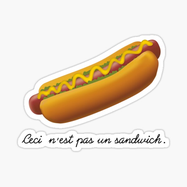 Ceci n'est pas un sandwich. Sticker