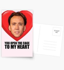 Nicolas Cage - Du öffnest den Käfig zu meinem Herzen Postkarten