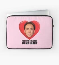 Nicolas Cage - You Open the Cage to My Heart Laptop Sleeve