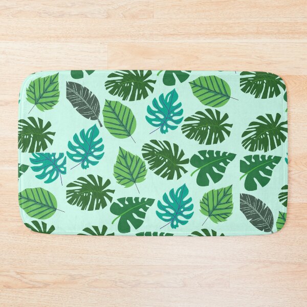 Item preview, Green leaves tropical print designed and sold by nbakash.