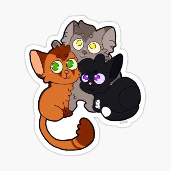 Warrior Cats Ravenpaw Sticker for Sale by Keef-Korner