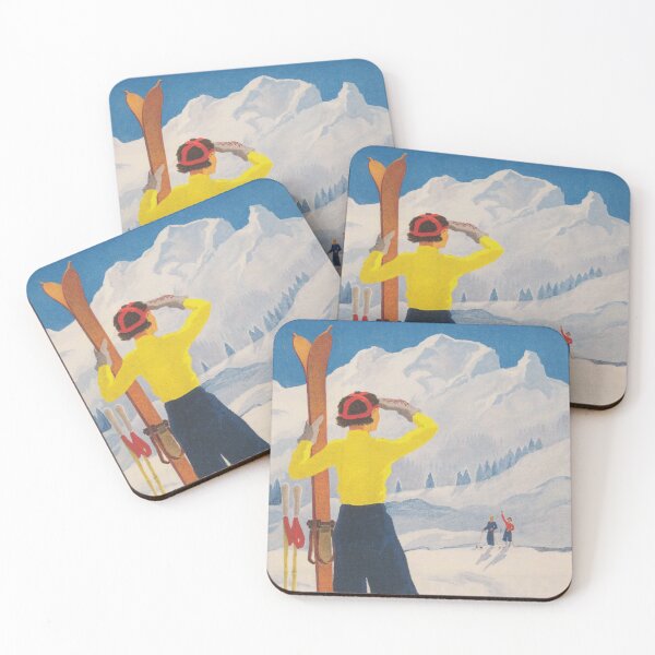 Artikelvorschau, Chateau D'oex Switzerland Vintage Ski Poster entworfen und verkauft von vintagevivian.