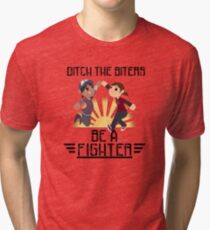 Ditch The Biters, Be A Fighter Tri-blend T-Shirt