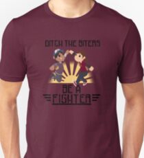 Graben Sie die Biters, seien Sie ein Kämpfer Slim Fit T-Shirt